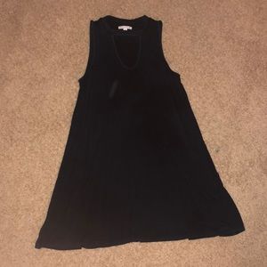 Navy T-shirt swing dress